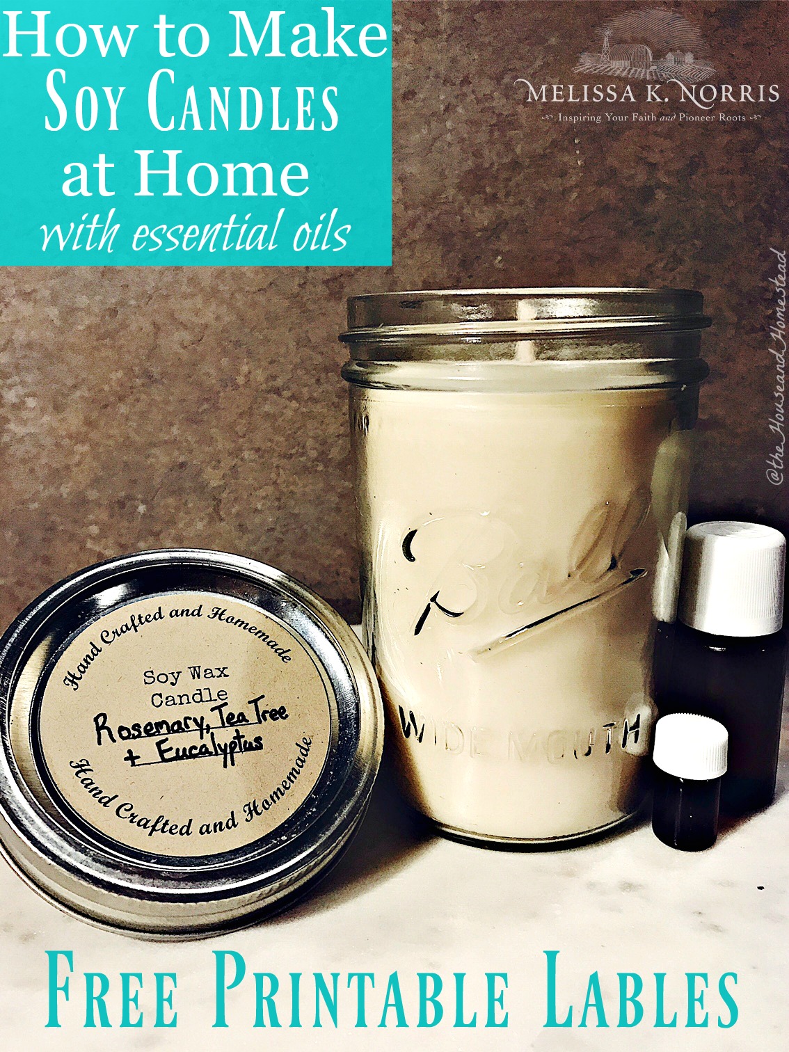 How to Make Soy Candles at Home with Essential Oils - Melissa K. Norris